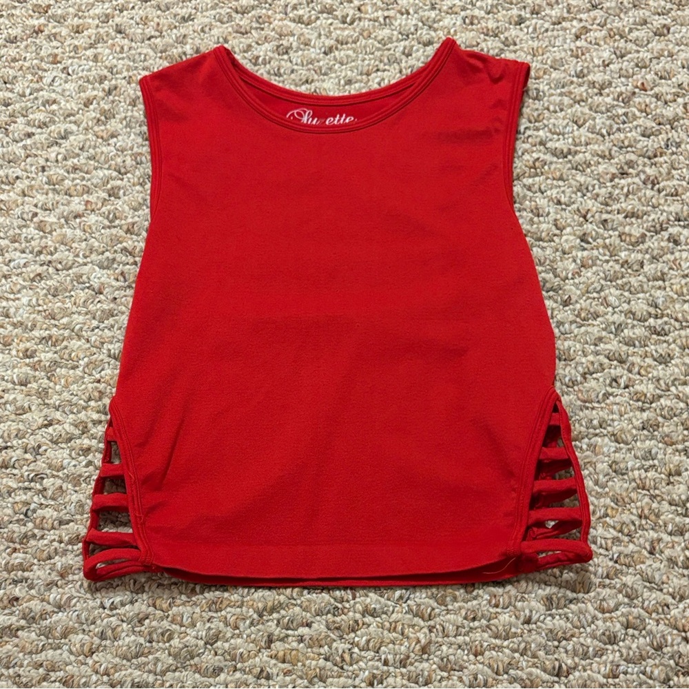 SD Collection Vibrant Red Kids Tank Top
